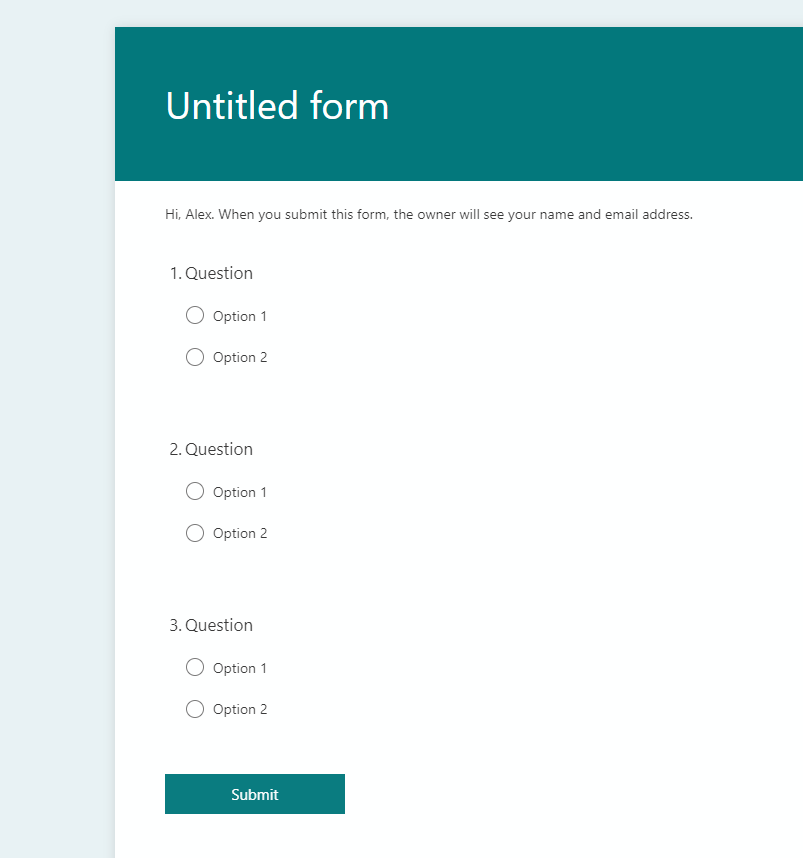 MS Forms - Surveys - Microsoft Q&A