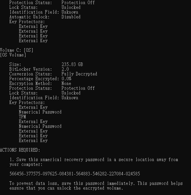 BitLocker: D: drive locked out after a reboot and the recovery key is ...