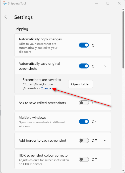 How to change Screenshot Folder from Picture folder to a Screenshot ...