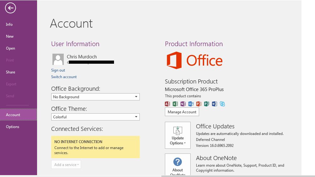 OneNote - No Internet Connection - Microsoft Q&A