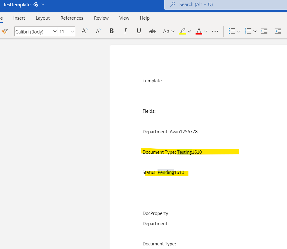 Update field in Sharepoint library and document at the same time ...