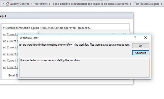 Unable to unpdate workflow in sharepoint designer 2013 - Microsoft Q&A