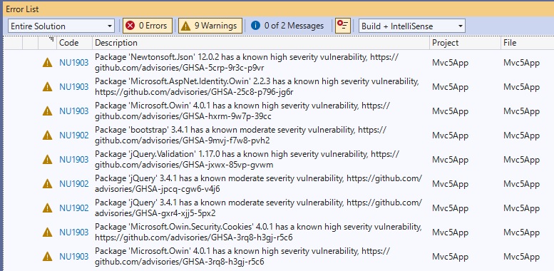 Package issue in ASP.net - Microsoft Q&A