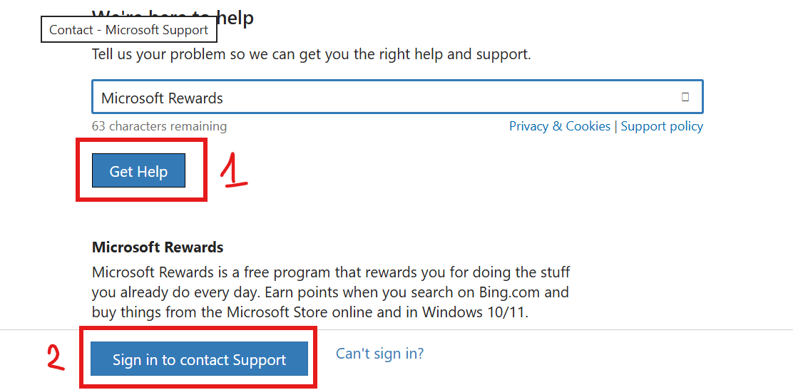 I can not access my Microsoft Rewards. It says my account is frozen ...