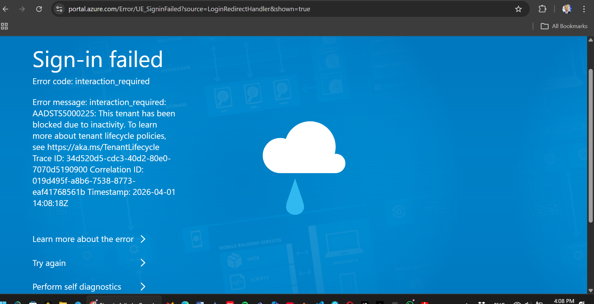 Requesting help regarding microsoft azure account - Microsoft Q&A