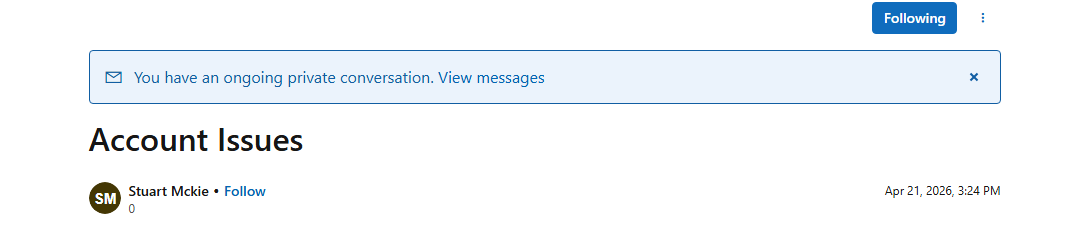Account Issues - Microsoft Q&A