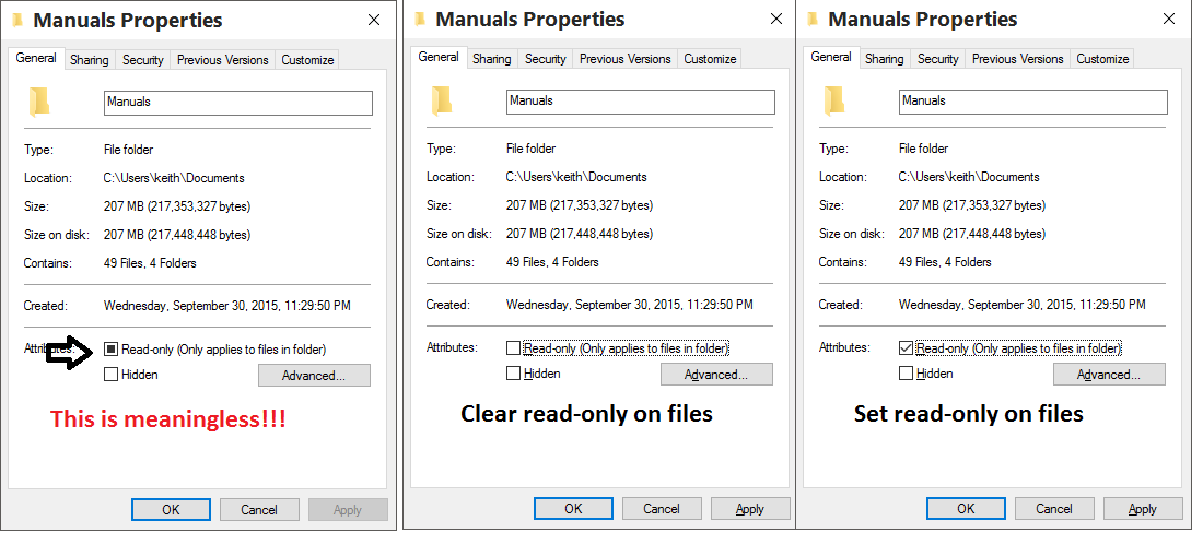 Windows keeps marking files and folders as read only - Microsoft Q&A