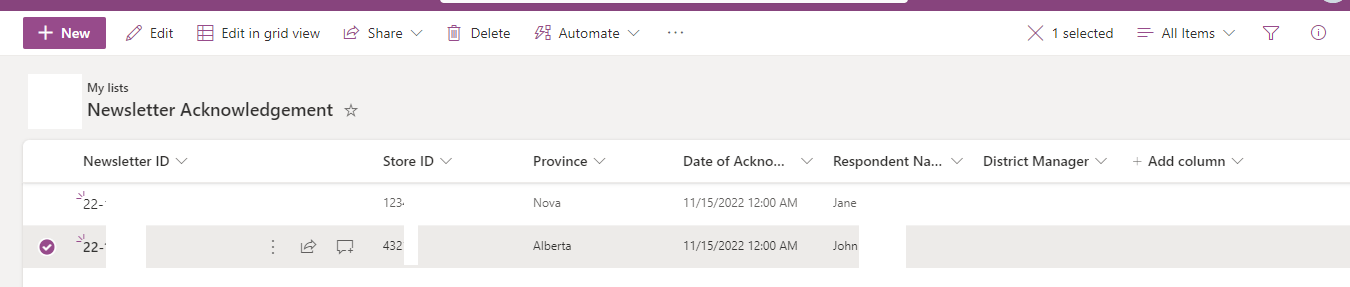 Help Automatically Populating a MS List Column - Microsoft Q&A