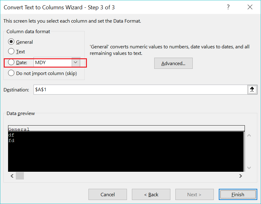 Format date in downloaded file - Microsoft Q&A