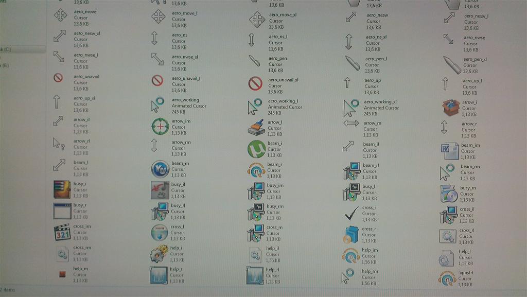 Cursors icons take icon pictures from other programs & Cursors problem ...