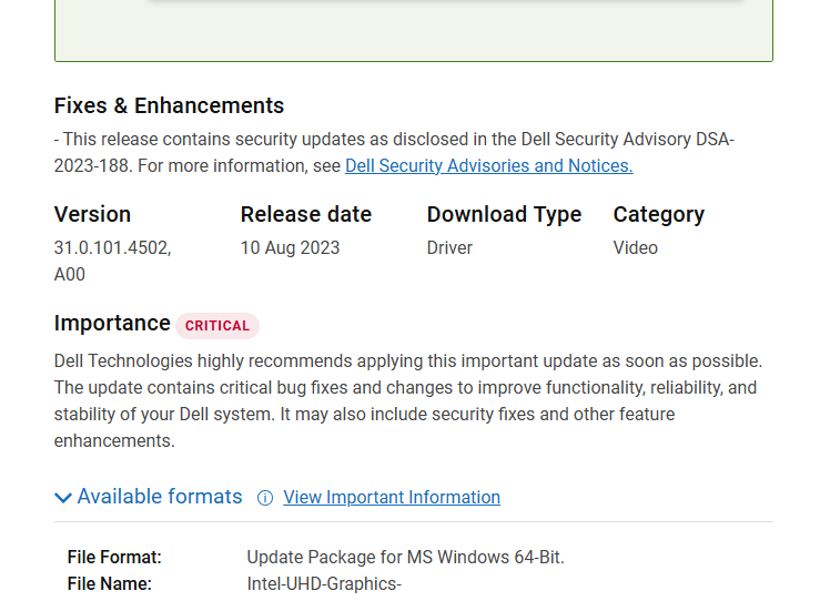 Persistent Monitor Glitching on Dell XPS 8940 with Intel UHD 750 – Need ...