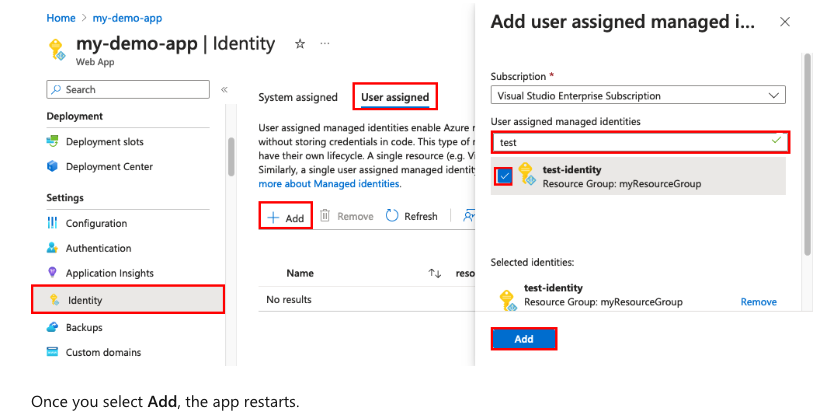 Providing an identity to Azure bot service - Microsoft Q&A