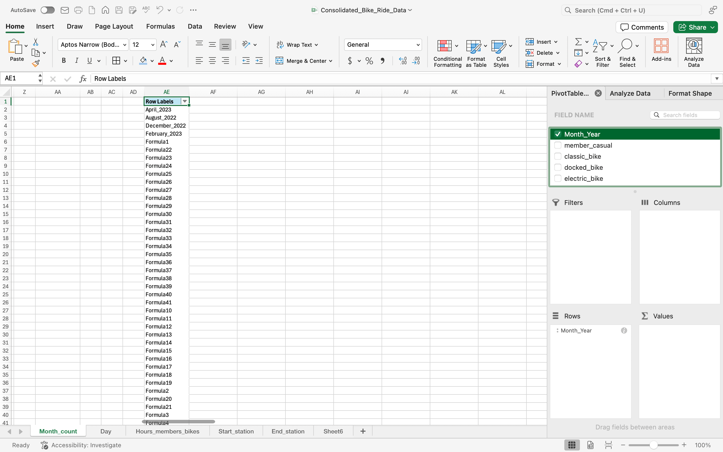 How to organize values in column Month_Year in chronological order in ...