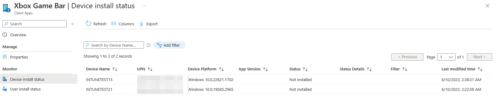 Device install status: Not installed - Microsoft Q&A