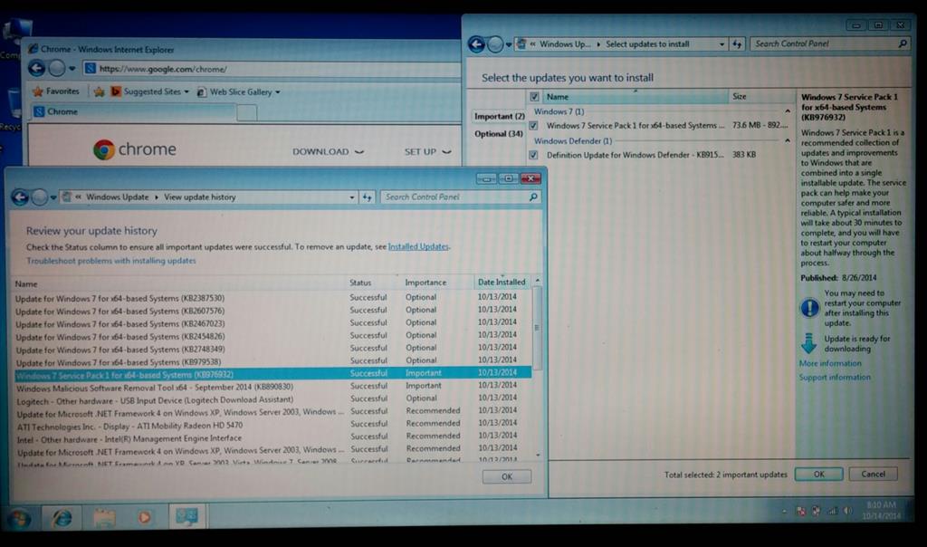 Windows 7 does not recognize Service Pack 1 - Microsoft Q&A