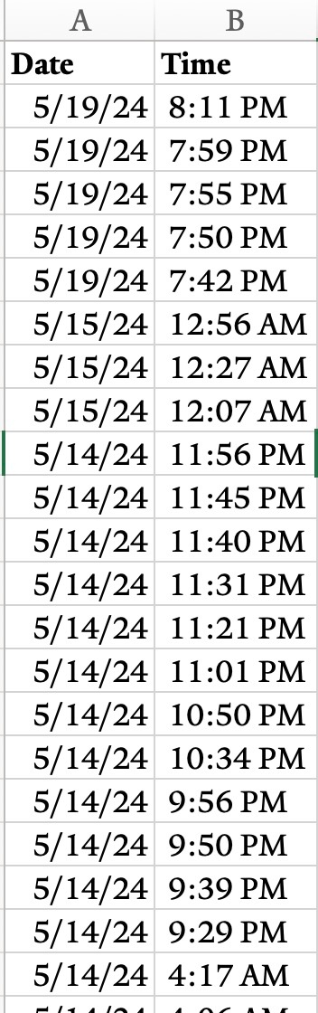 I have 2 columns of timestamps: Date in columnA & Time in columnB. I ...