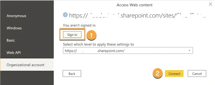 Sharepoint as a data source - Microsoft Q&A