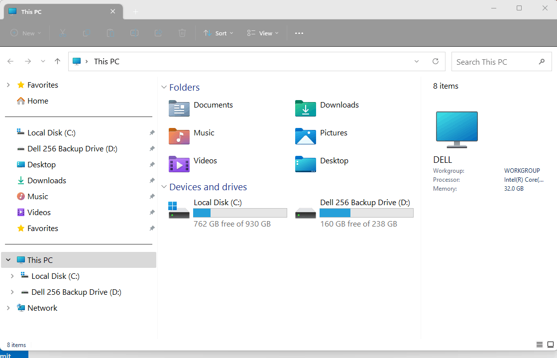 Explorer Menu - Remove Favorites and Home - Microsoft Q&A