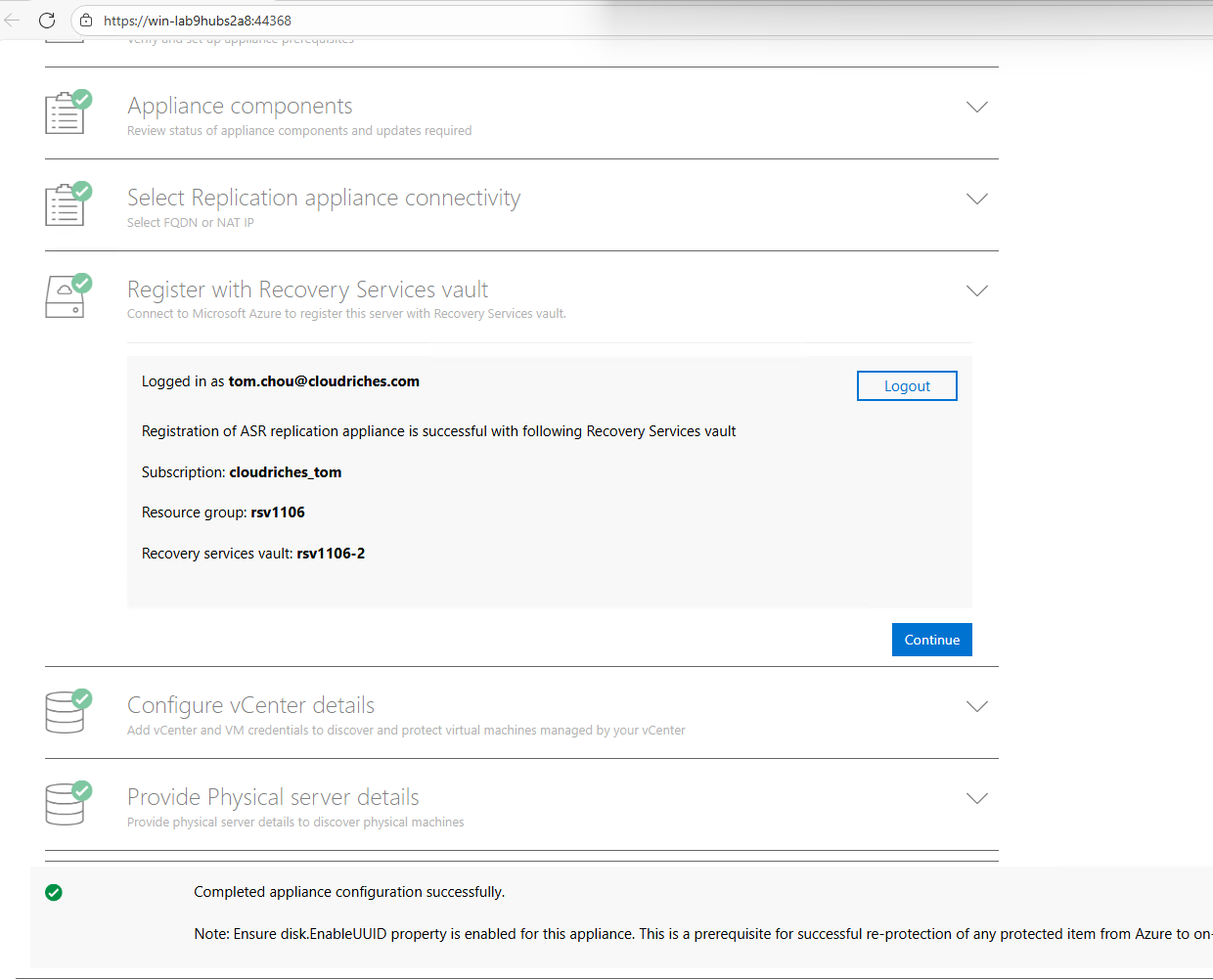 復原服務保存庫的Sit Recover，VMware的虛擬機防火牆如何設定? - Microsoft Q&A
