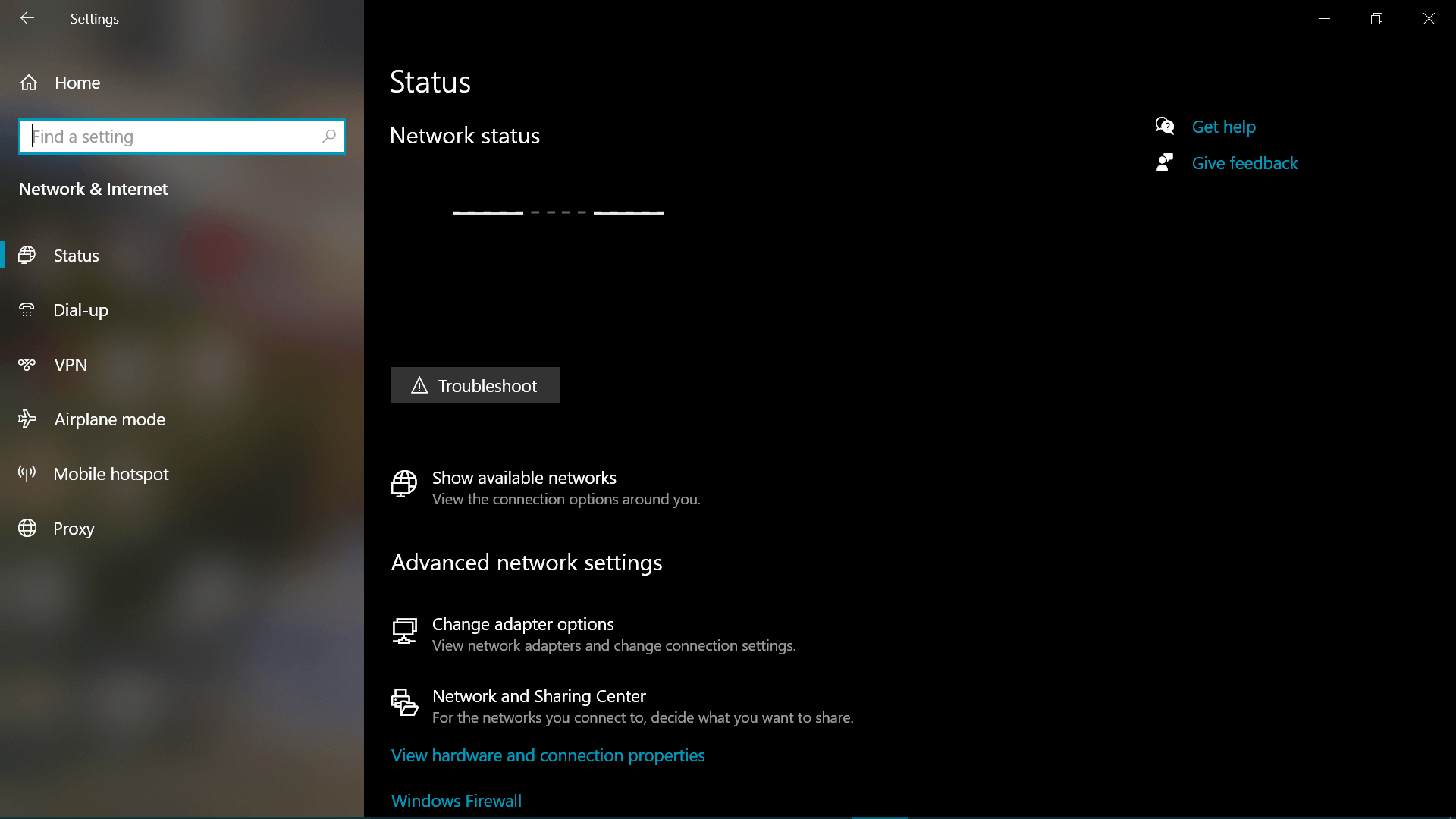 wifi adapter is working but wifi icon missing to left of airplane mode ...
