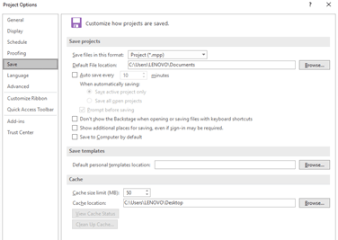 Cannot Save files on Project 2019 - Microsoft Q&A