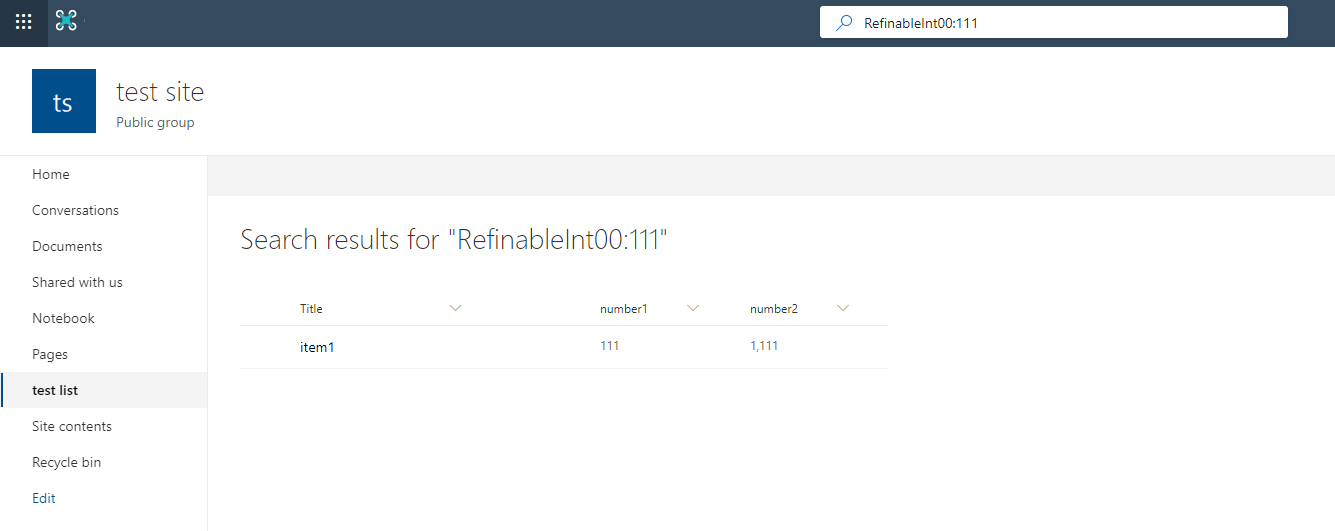 Searching a list for a column with number data type - Microsoft Q&A