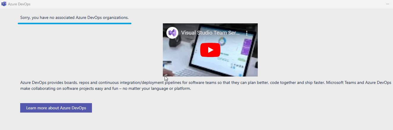 Linking an Azure DevOps workitem in a chat suddenly stopped working ...