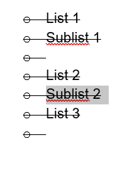 Screenshot of the reported issue