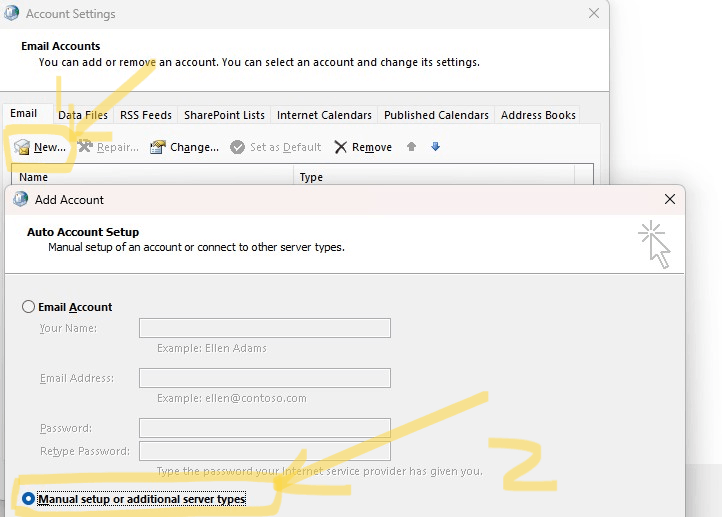 Get error trying to set up new email address in Outlook - Microsoft Q&A