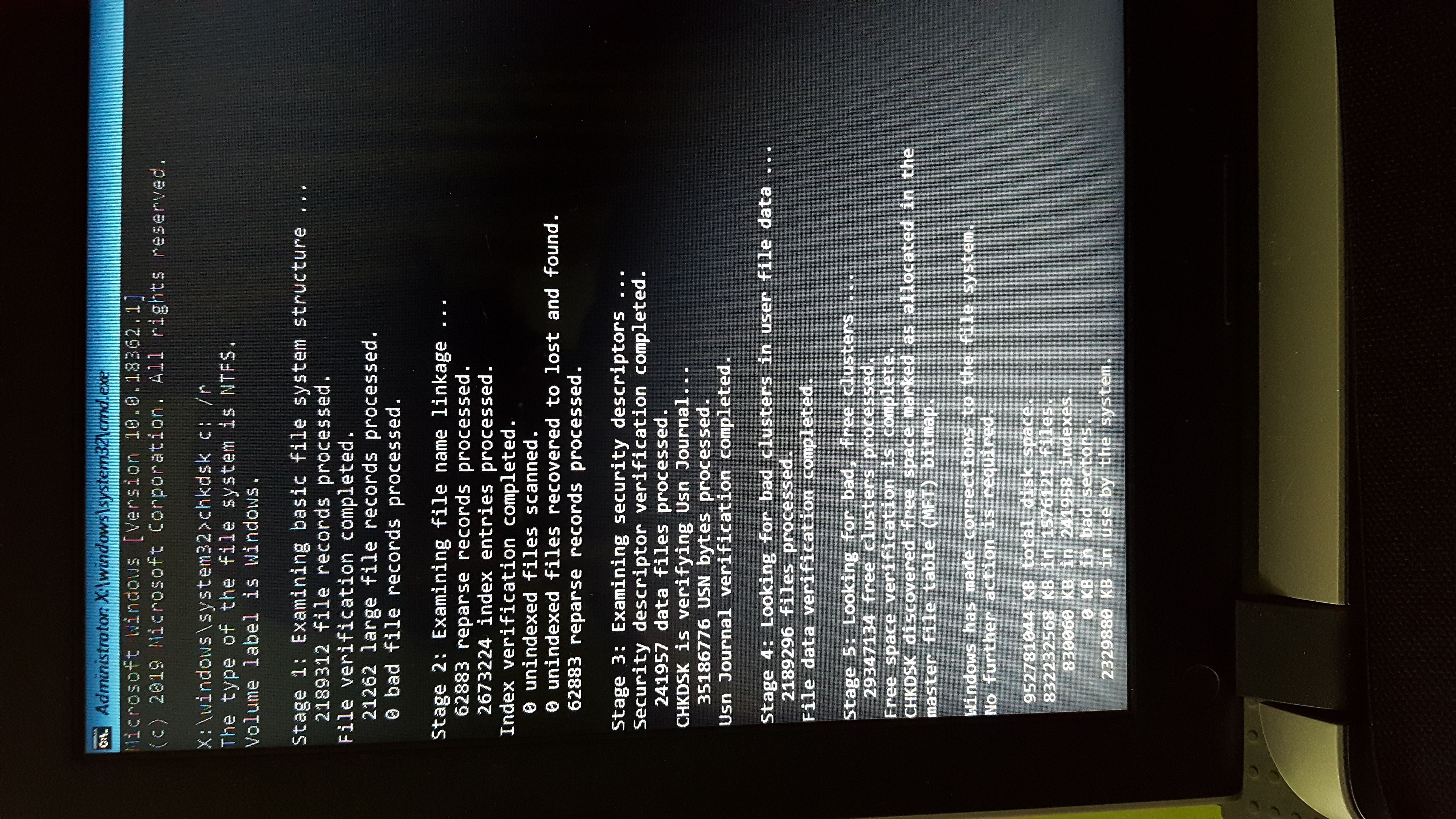 Tried everything to fix the corrupted Windows 10 - Microsoft Q&A