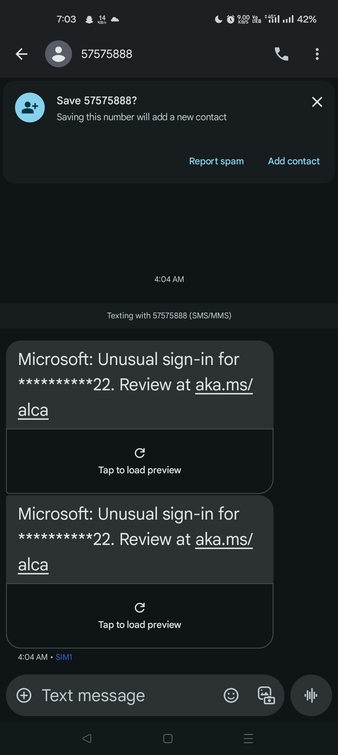 I want to know whether this is a authentic message or not, before ...