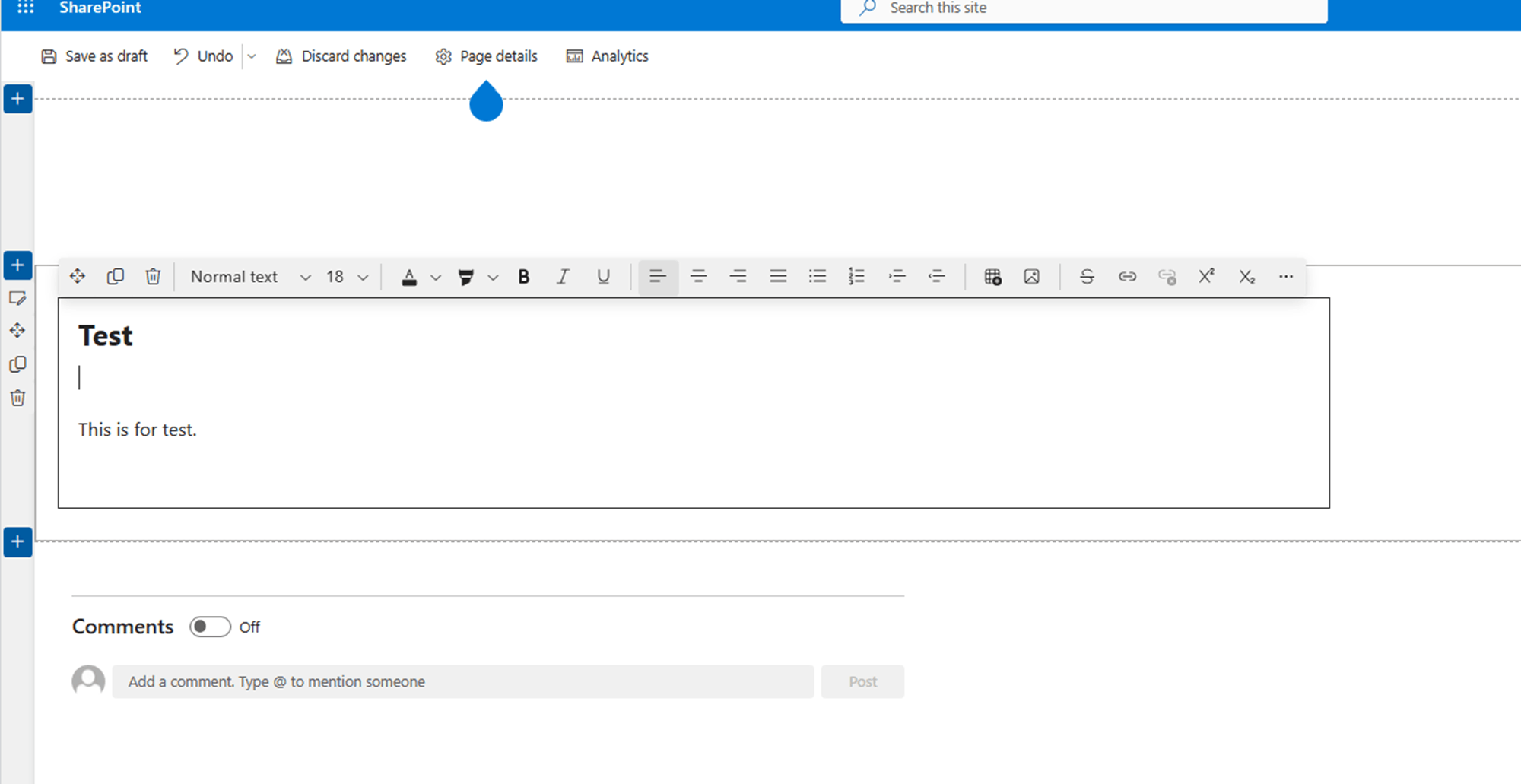 SharePoint Modern - Text webpart, manually making a style (e.g ...