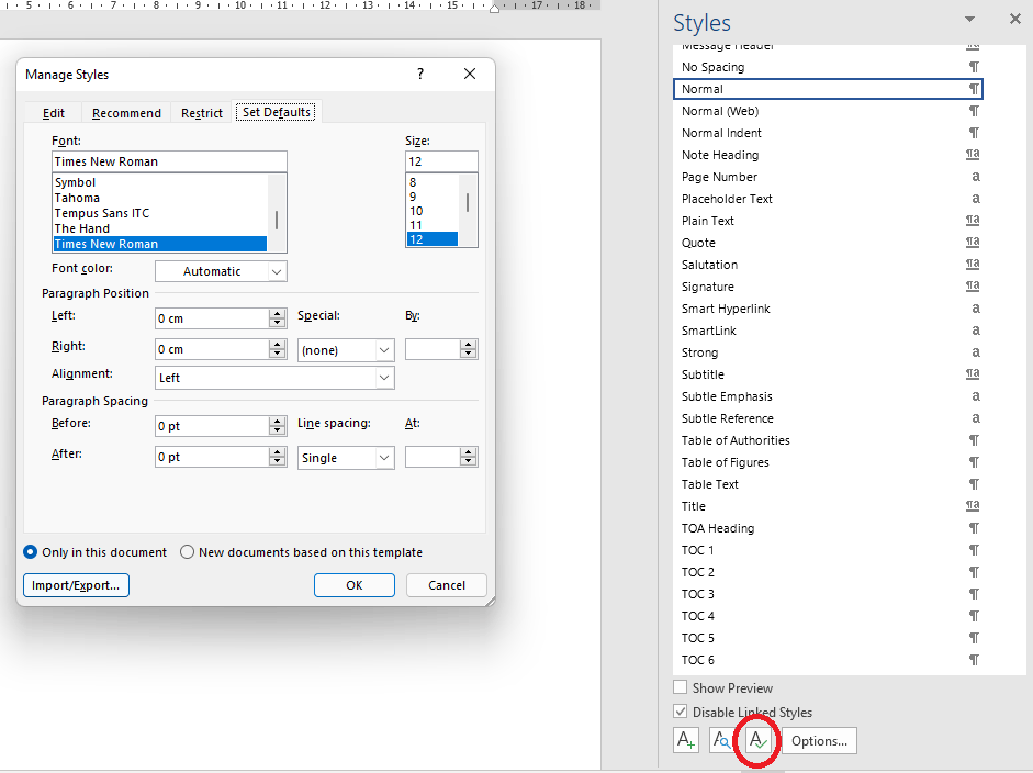 How to change the word format in an existing document? - Microsoft Q&A
