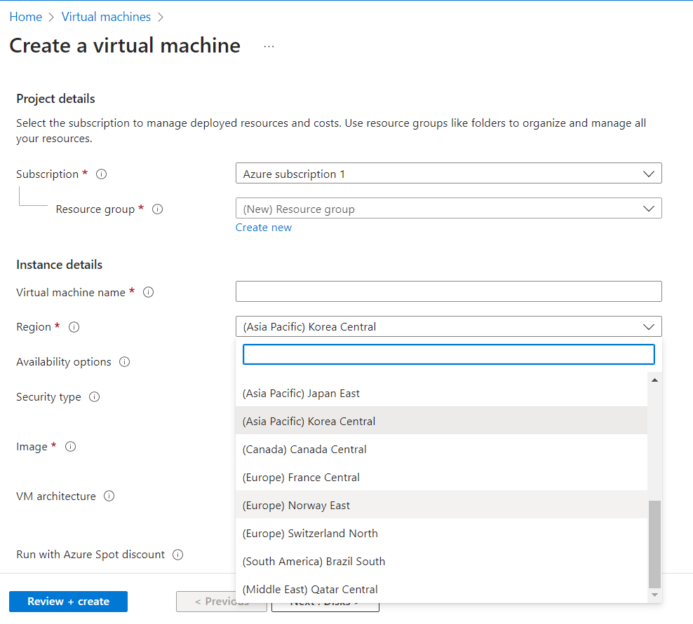 Virtual machine does not have Southeast Asia region - Microsoft Q&A