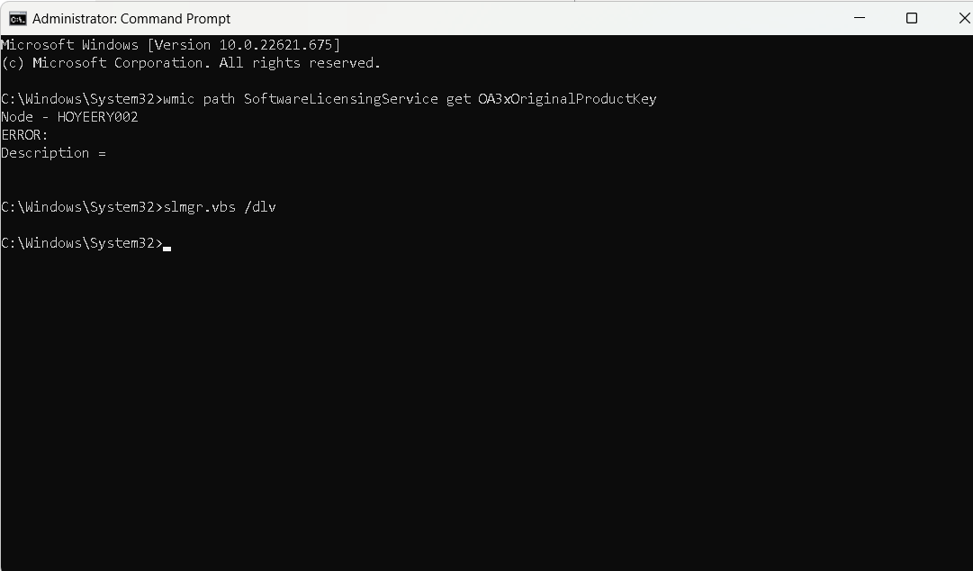 Trying to find my product key after factory reset - Microsoft Q&A