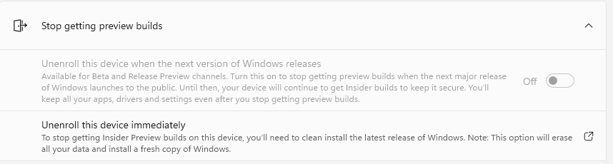 Cannot Get Out Of Windows Insider Program!! All Options are greyed out ...