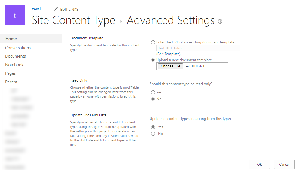 Word Custom Content Type with Template / template is lost - Microsoft Q&A