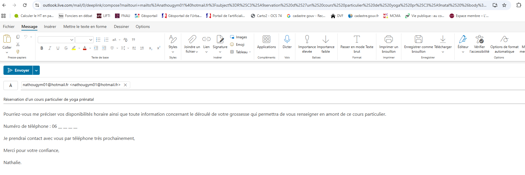 Que s'est il passé sur mon compte pour avoir ce mail pré écrit sans que ...
