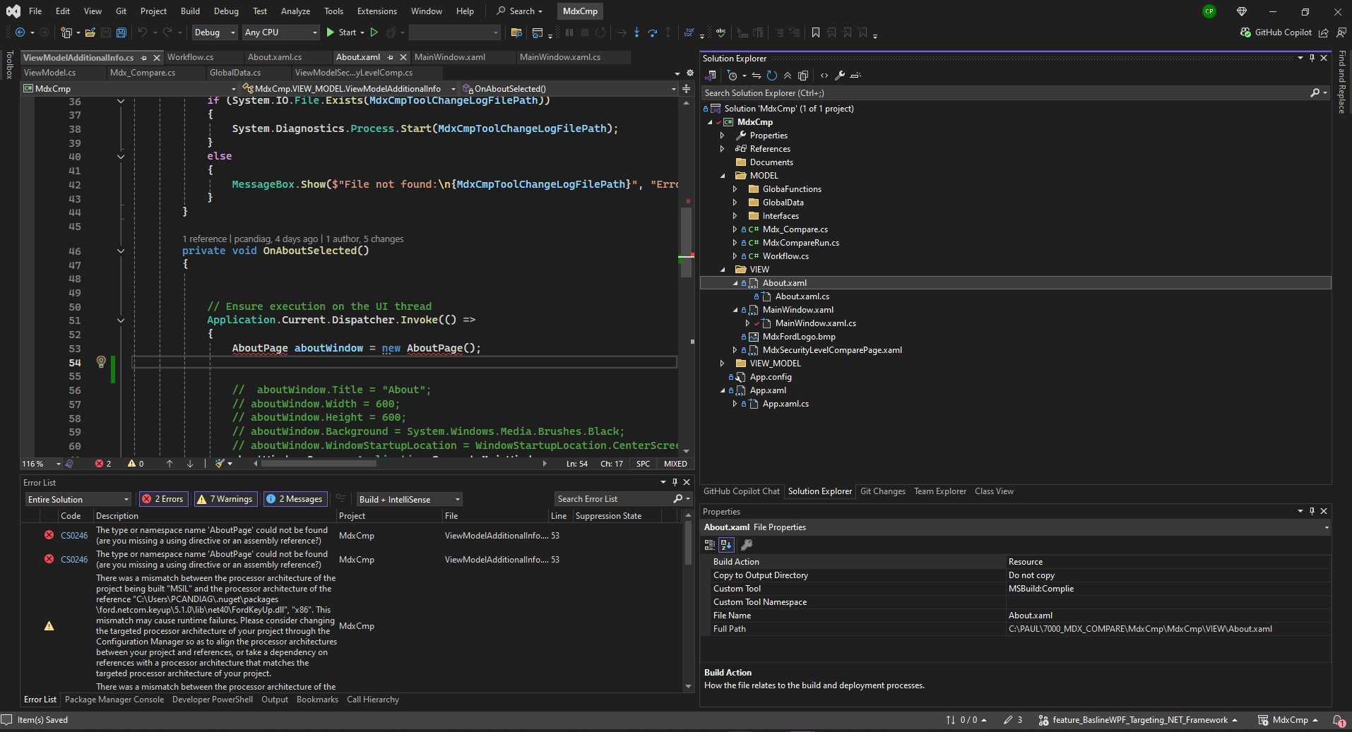 Screenshot_VS2022_Calling_About