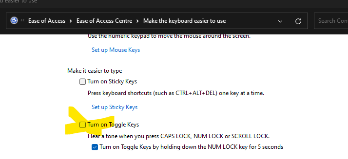 Turning off loud beep when using mouse keys - Microsoft Q&A