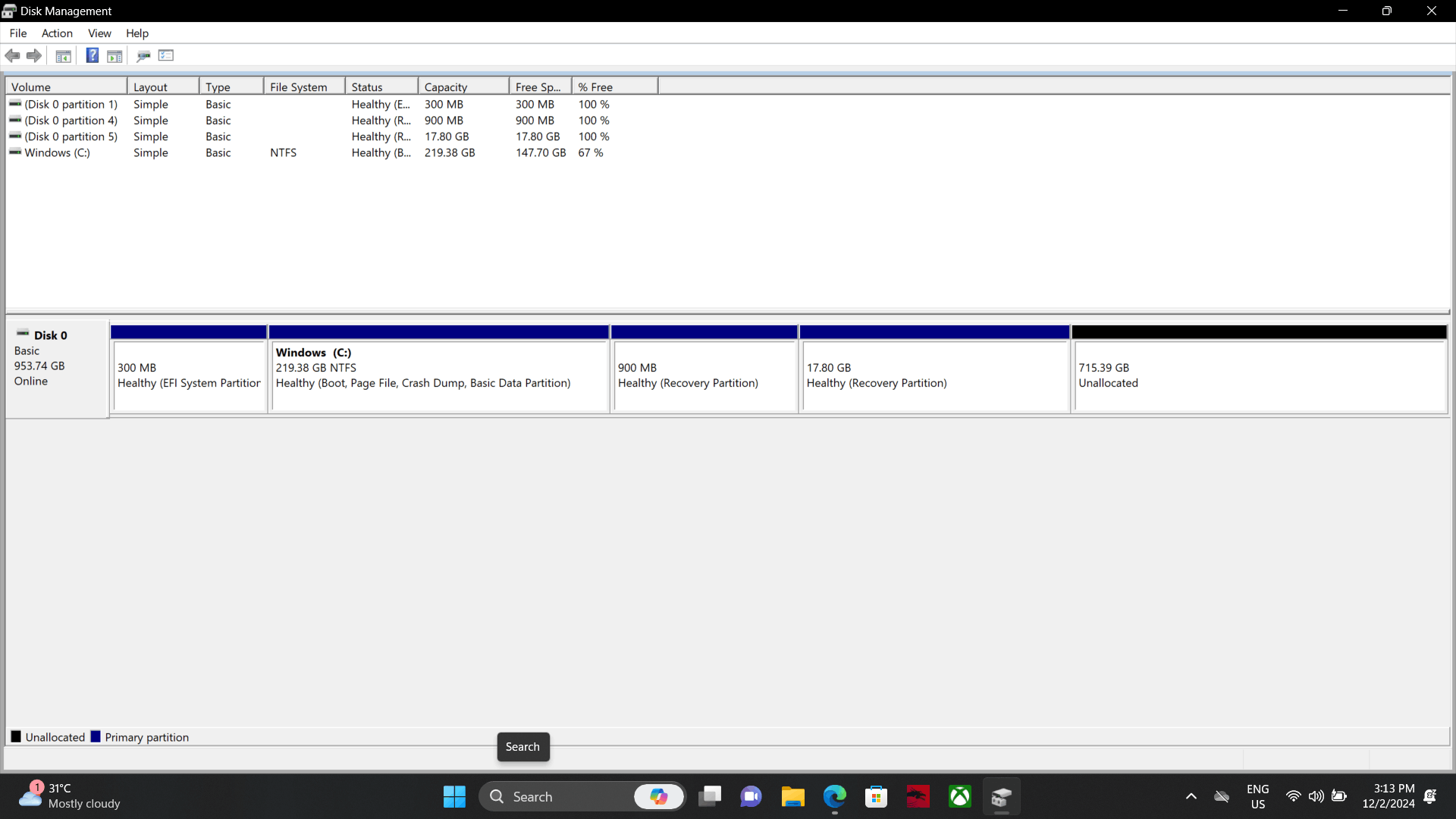 Why Settings and Task Manager have different storage sizes after i ...