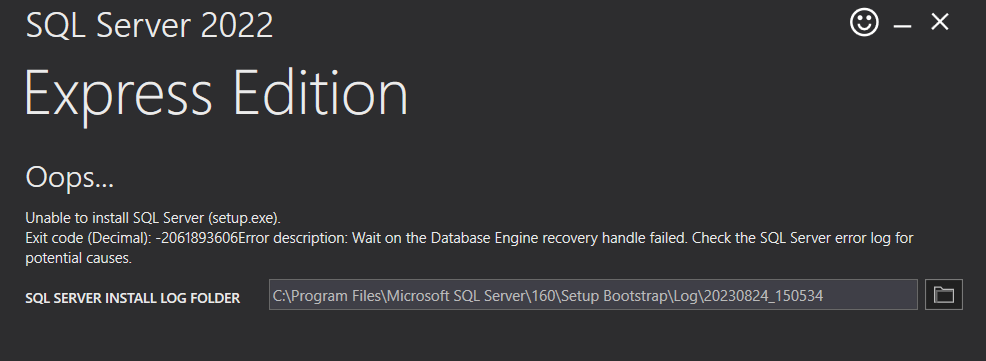 unable-to-install-sql-server-setup-exe-exit-code-decimal