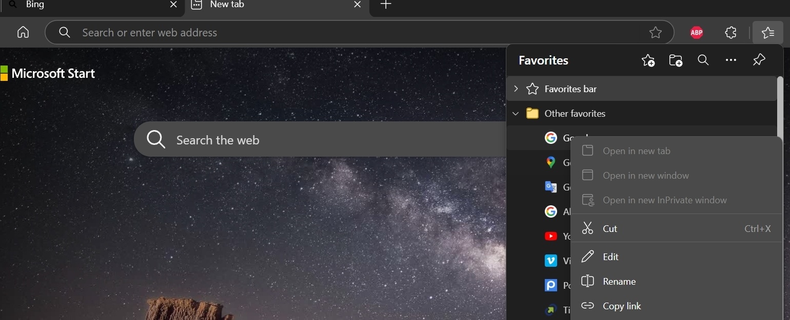 New tab on right click is grayed out - Microsoft Q&A