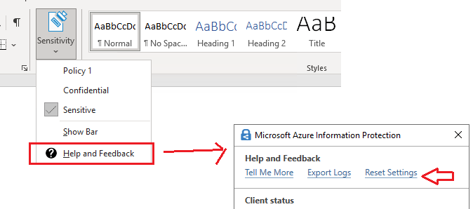 Can't use sensitivity label in office file - Microsoft Q&A