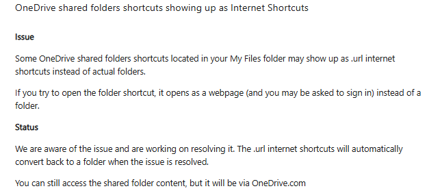 Shared Folder Sync No Longer Working - Microsoft Q&A