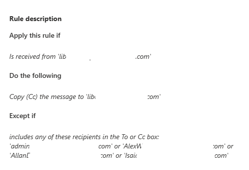 mailflow rules not working properly when emails arrive using multiple ...