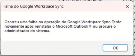 erro sync google