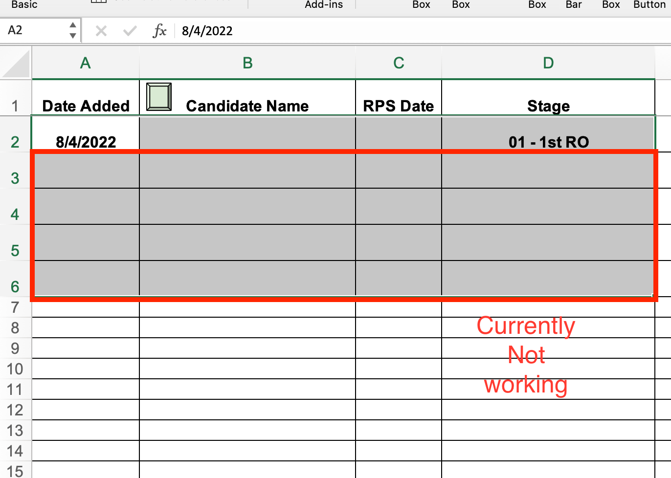 Automatically Add New Row, Date and Status with Button - Microsoft Q&A