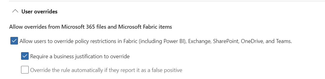Data Loss Prevention - Override issue - Microsoft Q&A