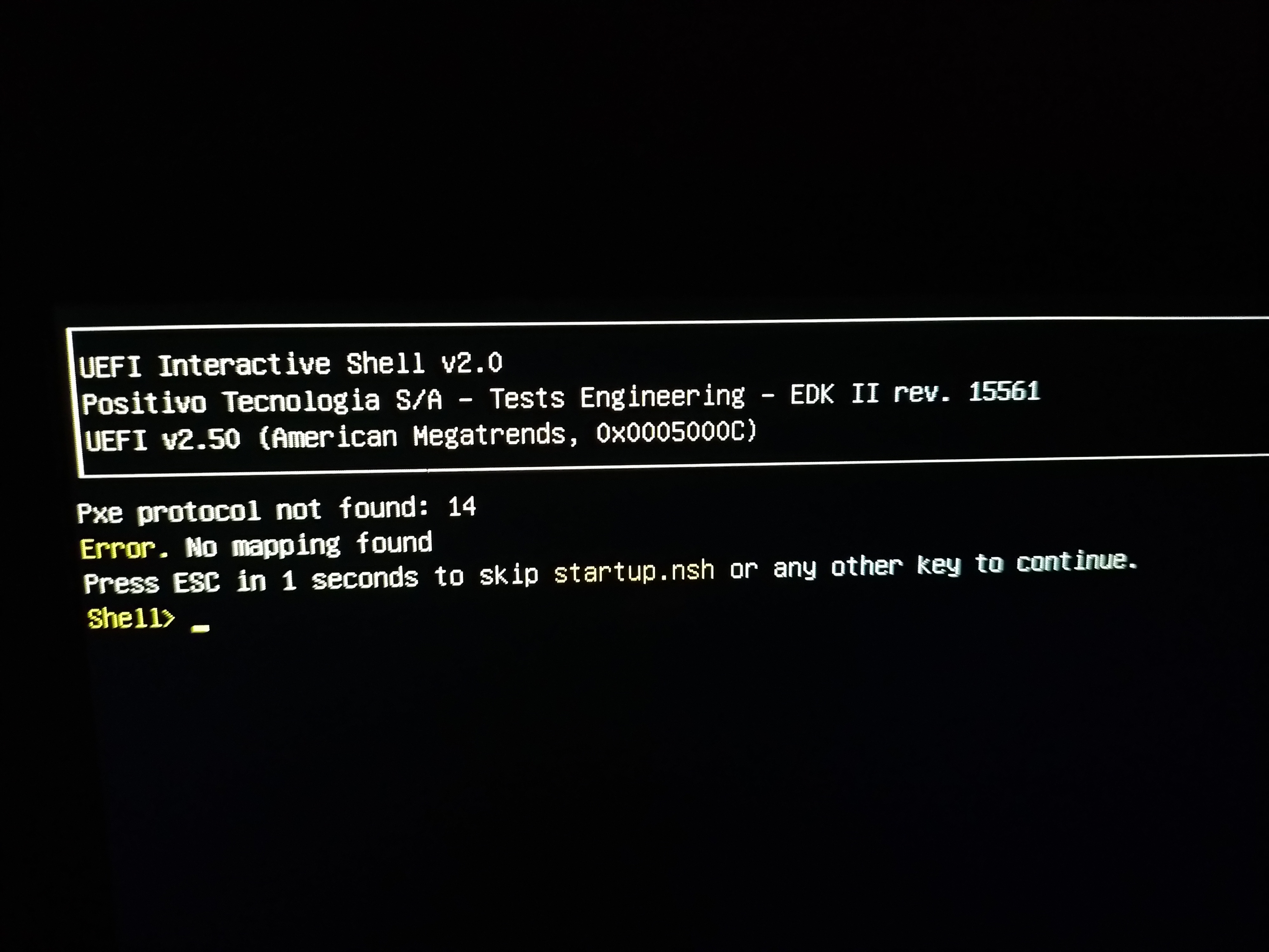 uefi interactive shell v2.0 / notebook - Microsoft Q&A